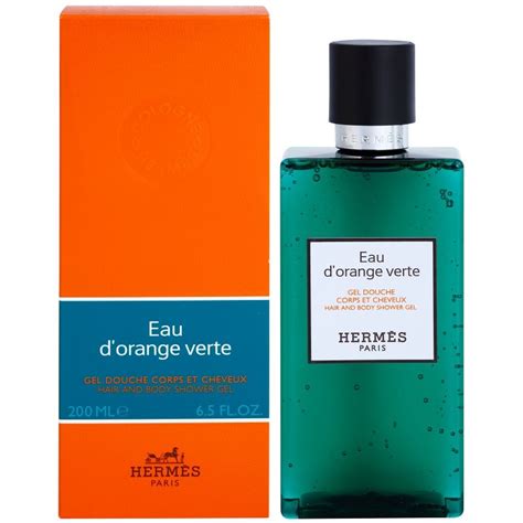 hermes orange verte shower gel.